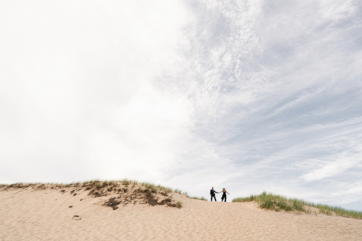 Provincetown dunes engagement session - Provincetown Engagement photographer